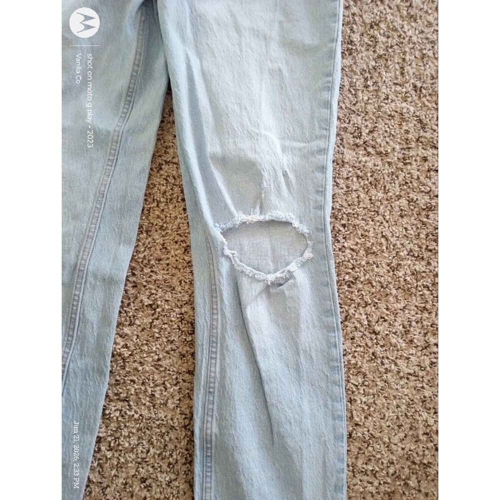 Abercrombie & Fitch The 90s Straight Ultra High Rise Jeans Blue 27 Small Regular - Picture 7 of 10